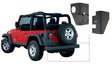 Bushwacker 97-06 Jeep Wrangler Trail Armor Rear Corners - Black Bushwacker Body Armor & Rock Rails  AXOPROS