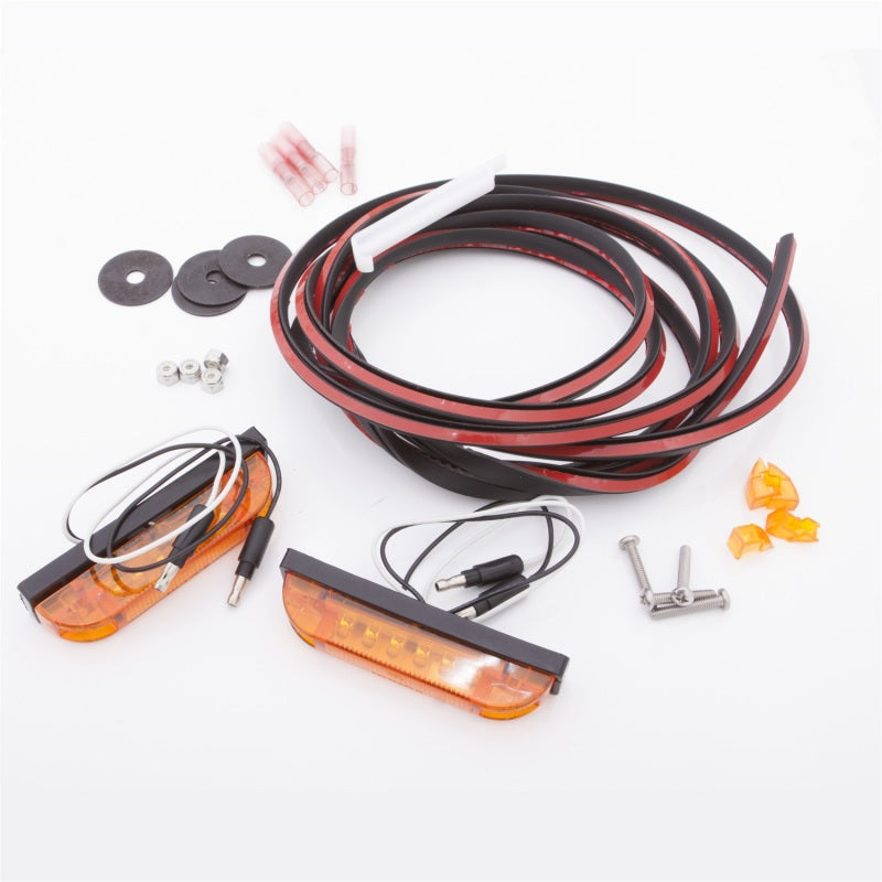 Bushwacker 99-18 Universal 2-Wire Led Marker Light Kit For Flat Style Flares Bushwacker Light Accessories and Wiring  AXOPROS