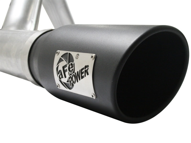 aFe Atlas Exhaust 4in Aluminized Cat-Back w/ 304 SS Black Tip 11-13 Ford F-150 EcoBoost V6 3.5L (tt) aFe Catback  AXOPROS