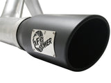 aFe Atlas Exhaust 4in Aluminized Cat-Back w/ 304 SS Black Tip 11-13 Ford F-150 EcoBoost V6 3.5L (tt) aFe Catback  AXOPROS