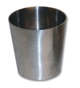 Vibrant 1.5in x 1in 304 Stainless Steel Straight Reducer Vibrant Steel Tubing  AXOPROS