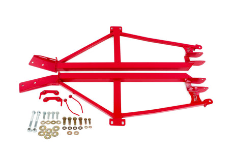BMR 93-02 F-Body Non-Convertible Bolt-On 4-Point Subframe Connectors - Red BMR Suspension Chassis Bracing  AXOPROS