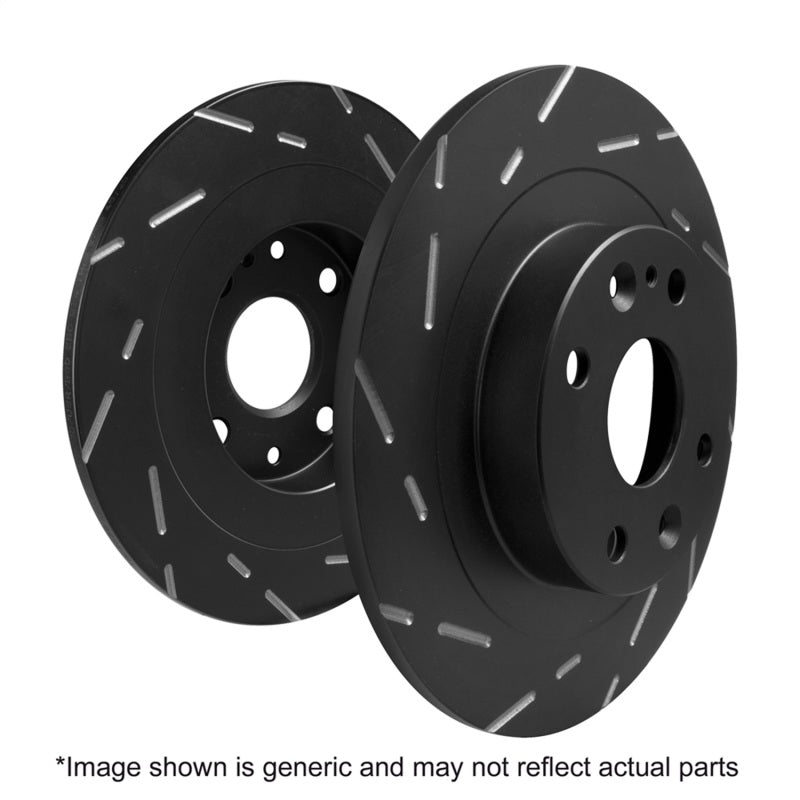 EBC 2016+ Honda Civic (Excl Si) USR Blackdash Sport Slotted Rear Rotors EBC Brake Rotors - Slotted  AXOPROS