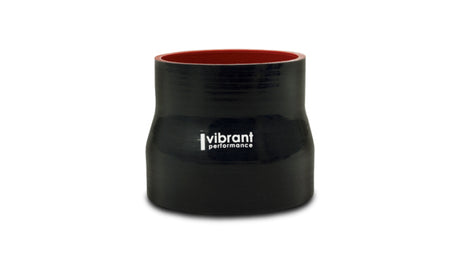 Vibrant Silicone Reducer Coupler 2.00in ID x 2.50in ID x 4.50in Long - Black Vibrant Silicone Couplers & Hoses  AXOPROS
