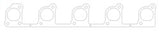 Cometic 98-03 Dodge Viper .030in MLS Exhaust Gasket GEN II Cometic Gasket Exhaust Gaskets  AXOPROS