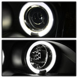 Spyder BMW E46 3-Series 02-05 4DR Projector Headlights 1PC LED Halo Blk PRO-YD-BMWE4602-4D-AM-BK SPYDER Headlights  AXOPROS