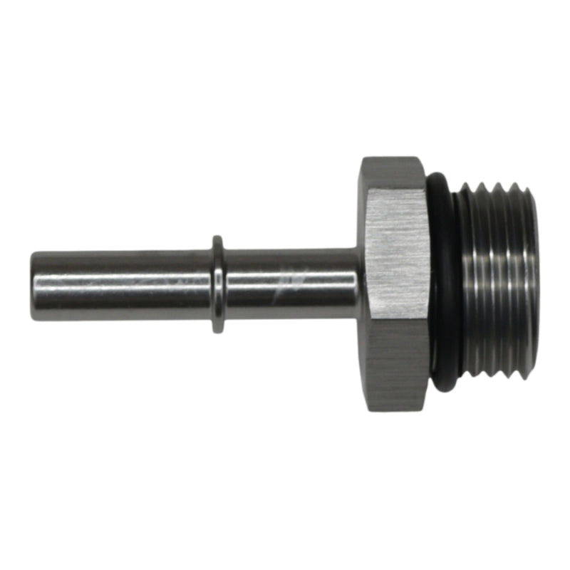 DeatschWerks 10AN ORB Male to 5/16in Male EFI Quick Connect Adapter - Anodized DW Titanium DeatschWerks Fuel Components Misc  AXOPROS