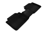 3D MAXpider 2013-2017 Honda Accord Sedan Kagu 2nd Row Floormats - Black 3D MAXpider Floor Mats - Rubber  AXOPROS