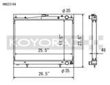Koyo 00-02 Nissan Skyline GTR 2.6L Turbo Racing Radiator Koyo Radiators  AXOPROS