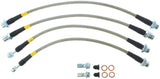 StopTech Toyota 08-10 Land Cruiser/07-11 Tundra Rear Stainless Steel Brake Line Kit Stoptech Brake Line Kits  AXOPROS