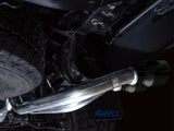 AWE 16-22 Toyota Tacoma 0FG Catback Exhaust w/ BashGuard - Dual Diamond Black Tips AWE Tuning Catback  AXOPROS
