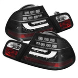 Spyder 04-06 BMW E46 2Dr (Coupe ONLY No Conv.) Lgtbar Styl LED Tail Lghts Blk ALT-YD-BE4604-LBLED-BK SPYDER Tail Lights  AXOPROS