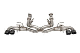 Corsa 2020-2025 Corvette C8 3in Valved Cat-Back 4.5in Blk Quad Tips - Fits Factory NPP Exhaust CORSA Performance Catback  AXOPROS