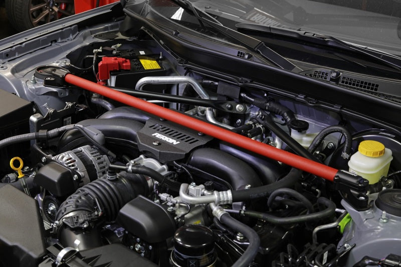 PERRIN 13-25 Subaru BRZ / Toyota GR86/86 / Scion FR-S Front Strut Brace - Red Perrin Performance Strut Bars  AXOPROS