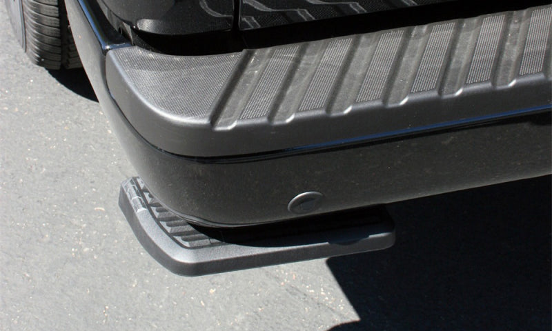 AMP Research 21-22 Ford F150 BedStep (Does Not Work w/Dual Exhaust) - Black AMP Research Bed Steps  AXOPROS