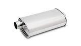 Vibrant StreetPower Oval Muff 5inx9in x 15in long Muff body 2.5in in I.D. x 2.5in out Offset-Center Vibrant Muffler  AXOPROS