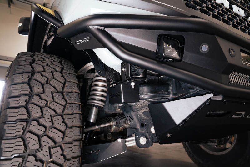 DV8 Offroad 21-22 Ford Bronco Crash Bar Caps w/ Accessory Mount DV8 Offroad Bumper Accessories  AXOPROS
