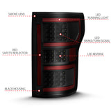 ANZO 18-19 Ford F-150 LED Taillight Black Housing Clear Lens Red Light Bar W/Sequential ANZO Tail Lights  AXOPROS