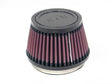 K&N Filter Universal Rubber Filter 3 1/2 inch Flange 4 5/8 inch Base 3 1/2 inch Top 3 inch Height K&N Engineering Air Filters - Universal Fit  AXOPROS