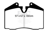 EBC 89-95 Ferrari 348 3.4 Yellowstuff Front and Rear Brake Pads EBC Brake Pads - Performance  AXOPROS