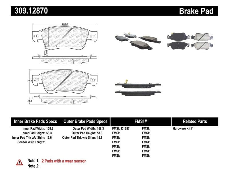 StopTech Performance 07-08 Infiniti G35 2WD Sedan / 08 Infiniti G37 Coupe Front Brake Pads Stoptech Brake Pads - Performance  AXOPROS