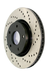 StopTech 2018 Honda Civic Type R Cross Drilled Left Rear Rotor Stoptech Brake Rotors - Drilled  AXOPROS