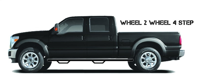 N-Fab Nerf Step 16-17 Toyota Tacoma Double Cab 6ft Bed - Tex. Black - W2W - 3in N-Fab Side Steps  AXOPROS