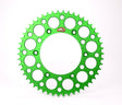 Renthal 89-90/96-97 Kawasaki KX 100 Rear Grooved Sprocket - Green 420-52P Teeth Renthal Sprockets  AXOPROS