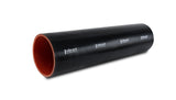Vibrant 4 Ply Reinforced Silicone Straight Hose Coupling - 3in I.D. x 12in long (BLACK) Vibrant Silicone Couplers & Hoses  AXOPROS