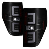 Spyder 09-14 Ford F150 V2 Light Bar LED Tail Lights - Blk Smoke (ALT-YD-FF15009V2-LBLED-BSM) SPYDER Tail Lights  AXOPROS