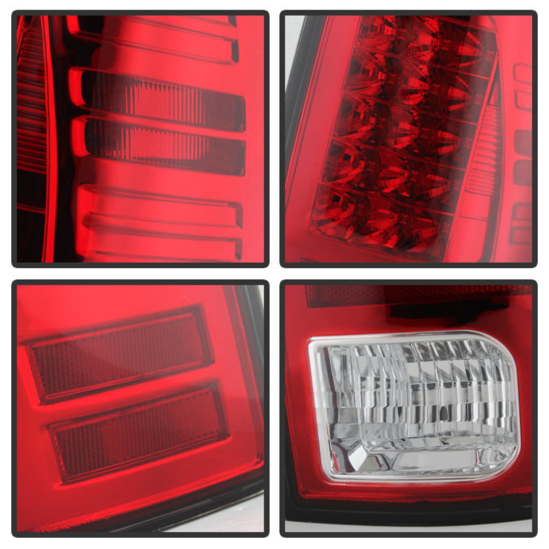Spyder Dodge Ram 1500 13-14 13-14 LED Tail Lights LED Model only - Red Clear ALT-YD-DRAM13-LED-RC SPYDER Tail Lights  AXOPROS