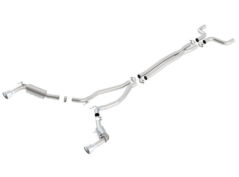 Borla 14-15 Chevy Camaro SS 6.2L V8 Single Split Rear Exit ATAK Catback Exhaust Borla Catback  AXOPROS