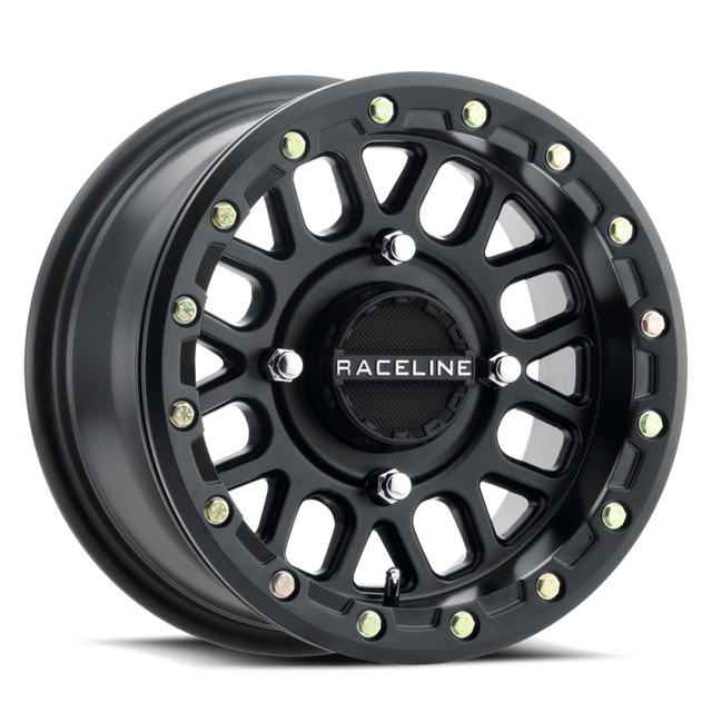 Raceline A92B Podium 14x7in / 4x137 BP / 10mm Offset / 110.18mm Bore - Satin Black Beadlock Wheel Raceline Wheels - Cast  AXOPROS