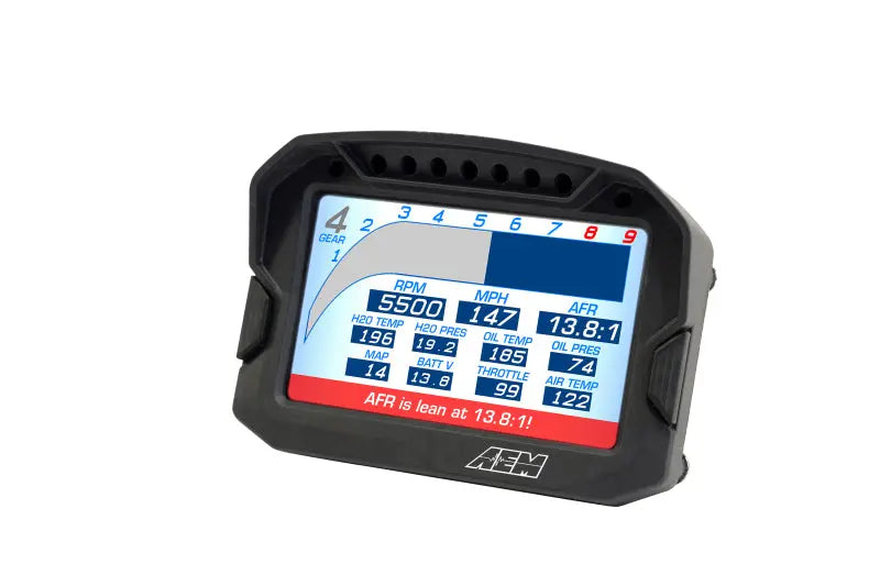 AEM CD-5G Carbon Digital Dash Display w/ Interal 10Hz GPS & Antenna AEM Gauges  AXOPROS