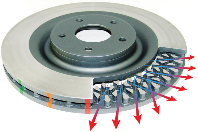 DBA 17-19 Subaru STI w/ 6 Piston Brembo Calipers 4000 Series Standard Front Brake Rotor DBA Brake Rotors - OE  AXOPROS