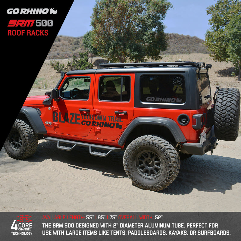 Go Rhino SRM 500 Roof Rack - 65in Go Rhino Roof Baskets  AXOPROS