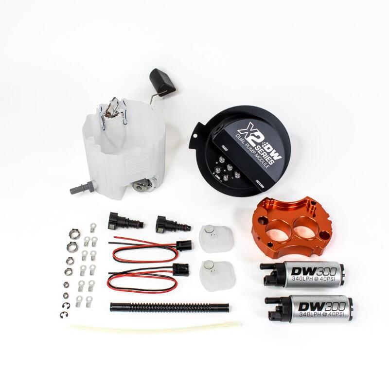 DeatschWerks 10-15 Chevy Camaro LS 3.7 V6/ SS LS3 X2 Series Fuel Pump Module w 2 DW300s DeatschWerks Fuel Pumps  AXOPROS