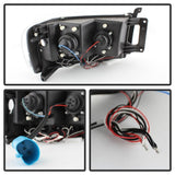 Spyder Dodge Ram 1500 02-05/Ram 2500 03-05 Projector Headlights LED Halo LED Blk PRO-YD-DR02-HL-BK SPYDER Headlights  AXOPROS