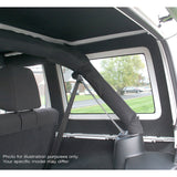 DEI 18-23 Jeep Wrangler JL 4-Door Boom Mat Rear Side Window Trim - 4 Piece - Black DEI Hard Top Accessories  AXOPROS