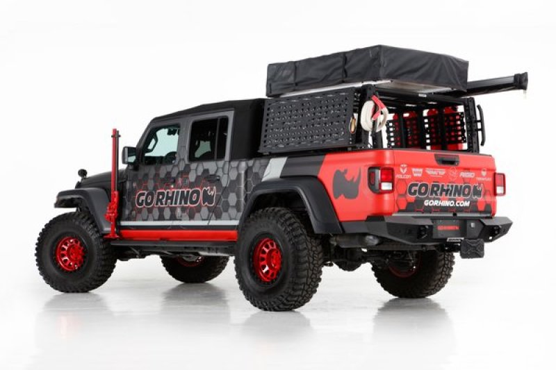 Go Rhino 19-21 Jeep Gladiator XRS Overland Xtreme Rack - Black Go Rhino Truck Bed Rack  AXOPROS