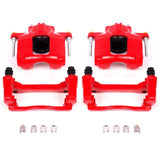 Power Stop 07-18 Jeep Wrangler JK Front Red Calipers w/Brackets - Pair PowerStop Brake Calipers - Perf  AXOPROS