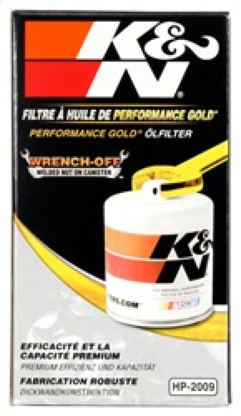 K&N 03-05 Neon SRT-4 / Lotus Elise Performance Gold Oil Filter K&N Engineering Oil Filters  AXOPROS