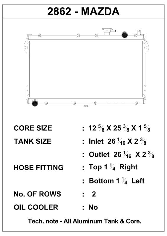 CSF 89-97 Mazda Miata Radiator CSF Radiators  AXOPROS