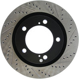StopTech 07-09 Toyota Tundra / 08-09 Toyota Sequoia Front Left Slotted & Drilled Rotor Stoptech Brake Rotors - Slot & Drilled  AXOPROS