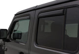 AVS 2018 Jeep Wrangler Unlimited (4-Door) Ventvisor In-Channel Window Deflectors 4pc - Smoke AVS Wind Deflectors  AXOPROS