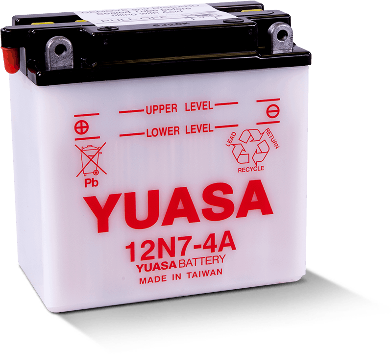 Yuasa 12N7-4A Conventional 12-Volt Battery Yuasa Battery Batteries  AXOPROS