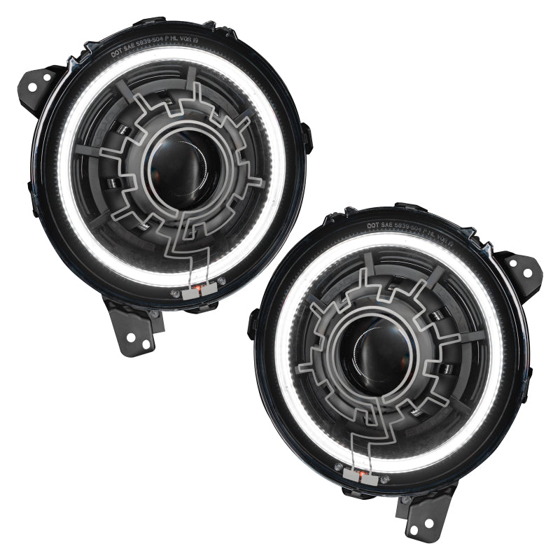 Oracle Lighting 18-22 Jeep Wrangler JL Oculus Bi-LED Projector Headlights ORACLE Lighting Headlights  AXOPROS