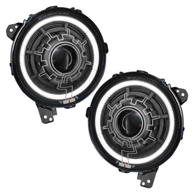 Oracle Lighting 18-22 Jeep Wrangler JL Oculus Bi-LED Projector Headlights ORACLE Lighting Headlights  AXOPROS