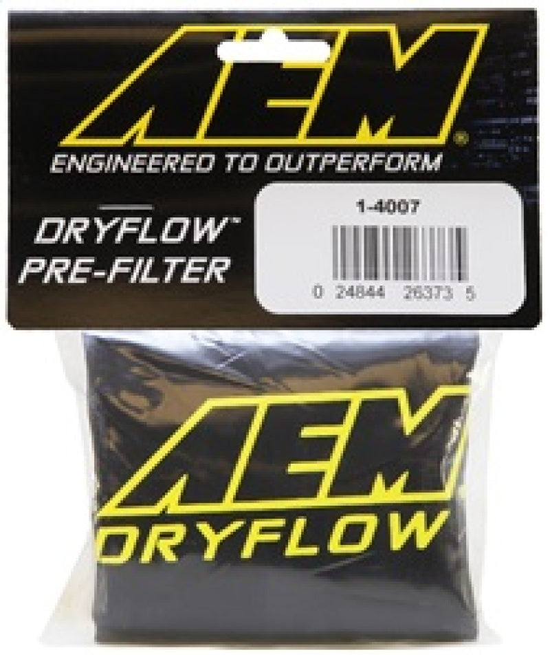 AEM Air Filter Wrap 6 in Base 5 1/8in Top 7 1/8 in Tall AEM Induction Pre-Filters  AXOPROS