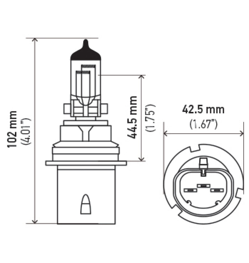Hella Bulb 9004 12V 65/45W Xen Wht Xb (2) Hella Bulbs  AXOPROS